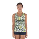 Green floral pattern Women s Sport Tank Top  View1