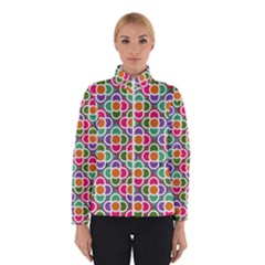 Modernist Floral Tiles Winter Jacket by DanaeStudio