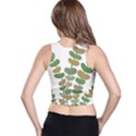 Green decorative plant Racer Back Crop Top View2