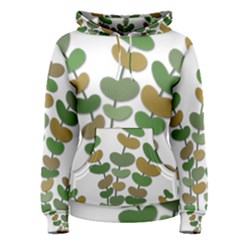 Green Decorative Plant Women s Pullover Hoodie by Valentinaart