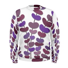 Purple Decorative Plant Men s Sweatshirt by Valentinaart