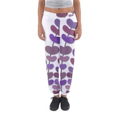 Purple Decorative Plant Women s Jogger Sweatpants by Valentinaart