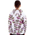 Magenta decorative plant Women s Zipper Hoodie View2