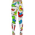 Colorful cute birds pattern Yoga Leggings  View1