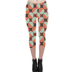 Modernist Geometric Tiles Capri Leggings  by DanaeStudio