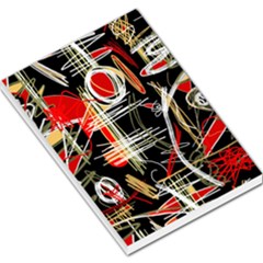 Artistic Abstract Pattern Large Memo Pads by Valentinaart