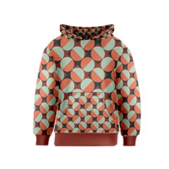 Modernist Geometric Tiles Kids  Pullover Hoodie by DanaeStudio