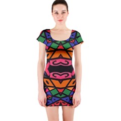 Monkey Best  Short Sleeve Bodycon Dress by MRTACPANS