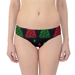 Decorative Christmas Trees Pattern Hipster Bikini Bottoms