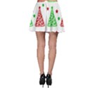 Decorative Christmas trees pattern - White Skater Skirt View2