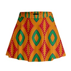 Rhombus And Other Shapes Pattern                                                                                                       Mini Flare Skirt by LalyLauraFLM