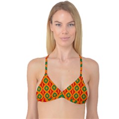 Rhombus And Other Shapes Pattern                                                                                                     Reversible Tri Bikini Top by LalyLauraFLM