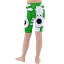 Christmas reindeer - green 2 Kids  Mid Length Swim Shorts View2