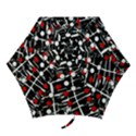 Red and white dots Mini Folding Umbrellas View1