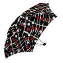 Red and white dots Mini Folding Umbrellas View2