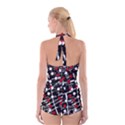 Red and white dots Boyleg Halter Swimsuit  View2