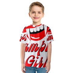 Vampire Girl Kids  Sport Mesh Tee