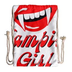 Vampire Girl Drawstring Bag (Large)