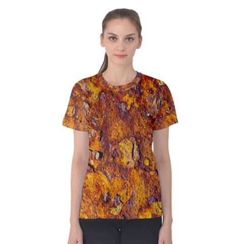 Rusted Metal Surface Women s Cotton Tee by igorsin