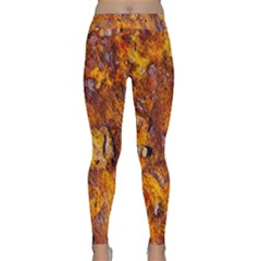 Rusted Metal Surface Yoga Leggings  by igorsin