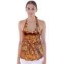 Rusted metal surface Babydoll Tankini Top View1