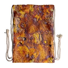 Rusted Metal Surface Drawstring Bag (large)