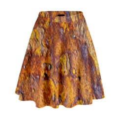 Rusted Metal Surface High Waist Skirt by igorsin