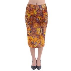 Rusted Metal Surface Midi Pencil Skirt by igorsin