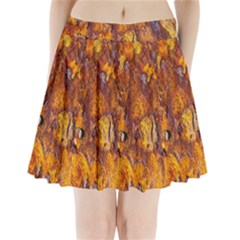 Rusted Metal Surface Pleated Mini Skirt by igorsin