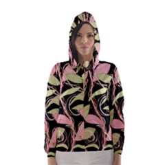 Pink And Ocher Ivy Hooded Wind Breaker (women) by Valentinaart