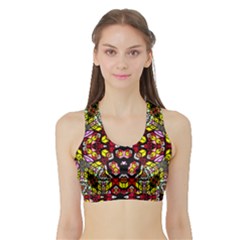 Ancient Spirit Sports Bra With Border