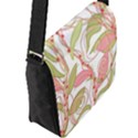 Pink and ocher ivy 2 Flap Messenger Bag (L)  View2