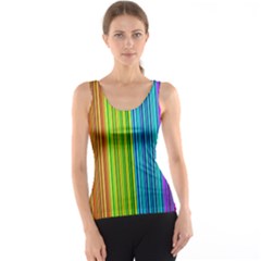 Colorful Lines Tank Top by Valentinaart