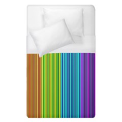 Colorful Lines Duvet Cover Single Side (single Size) by Valentinaart