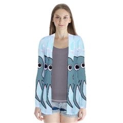 Octopus Drape Collar Cardigan by Valentinaart