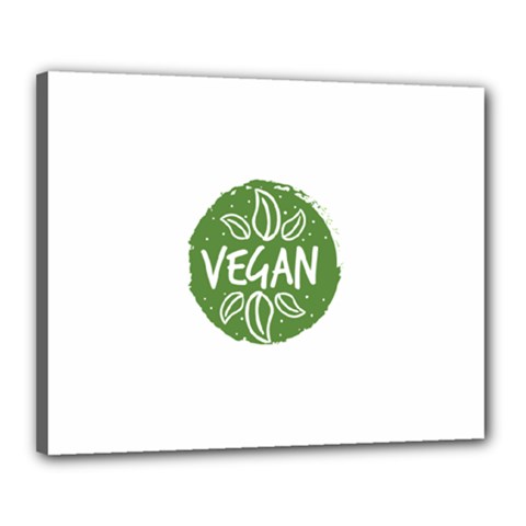 Vegan Label3 Scuro Canvas 20  X 16 