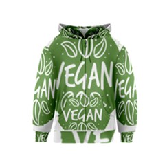 Vegan Label3 Scuro Kids  Zipper Hoodie by CitronellaDesign