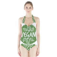 Vegan Label3 Scuro Halter Swimsuit by CitronellaDesign