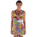 Make love not war Wrap Front Bodycon Dress View1