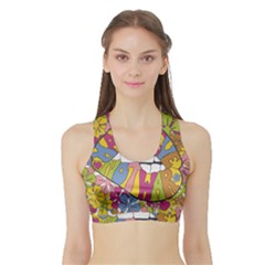 Makelovenotwar Sports Bra With Border by nickmanofredda