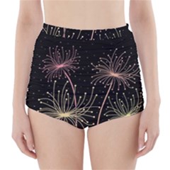 Elegant Dandelions  High-waisted Bikini Bottoms by Valentinaart