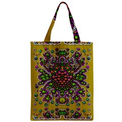 Fantasy Flower Peacock With Some Soul In Popart Zipper Classic Tote Bag