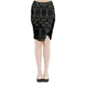 Black Wand Midi Wrap Pencil Skirt View1