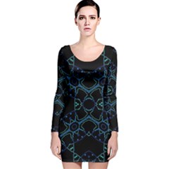 Hum Ding Long Sleeve Velvet Bodycon Dress by MRTACPANS