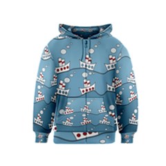 Boats Kids  Zipper Hoodie by Valentinaart