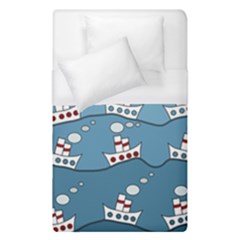 Boats Duvet Cover Single Side (single Size) by Valentinaart