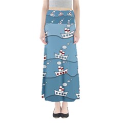 Boats Maxi Skirts by Valentinaart