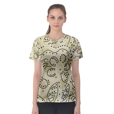 Floral Decor  Women s Sport Mesh Tee by Valentinaart