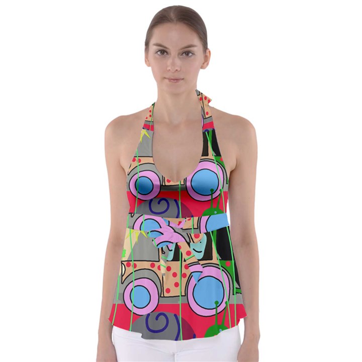 Tractor Babydoll Tankini Top