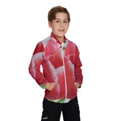 Red Tulip Watercolor Painting Wind Breaker (kids) by picsaspassion